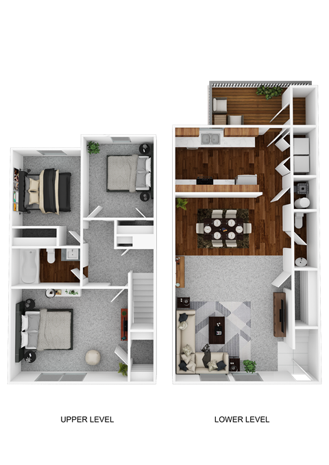 Floor plan for 3 beds, 1.5 baths, 1280 sqft